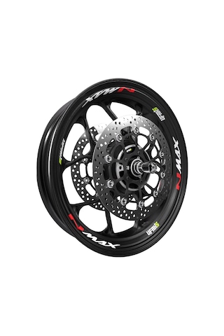 Yamaha Nmax Jant Sticker Fosforlu Kırmızı