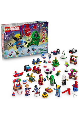 LEGO® ǀ Marvel 2026 Yılbaşı Takvimi 76340 - 6 Yaş ve Üzeri Çocuklar için Süper Kahraman İçeren Oyuncak Yapım Seti (317 Parça)