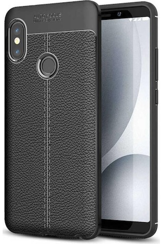 Xiaomi Redmi Note 5 Pro Kılıf Zore Niss Deri Desenli Silikon (516276116)