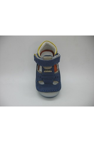Angelokids Perlina 01102 Doğal Deri Ortopedik Ilk Adım Ayakkabısı 18-21 (429128236) Mavi