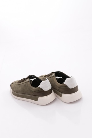 Dgn E58 Erkek Sneakers Ayakkabi Haki Nubuk