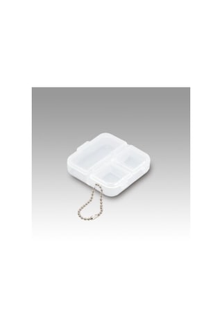 Meiho Square 4 Koma Case - Malzeme Kutusu Şeffaf