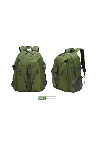 Ccgloball Çok Fonksiyonlu Kamuflaj Taktik Sırt Çantası, Büyük Kapasiteli Açık Hava Depolama Sırt Çantası Yeşil Ordu