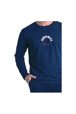 Pierre Cardin 6155 Erkek Uzun Kollu Bisiklet Yaka Pijama Takımı -lacivert