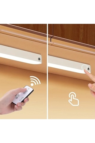 Fastbuy 10,23 İnç 26 Cm Şarj Edilebilir Kablosuz Led Dokunmatik Mutfak Aydınlatması Uzaktan Kumandalı Manyetik Taşınabilir Ma