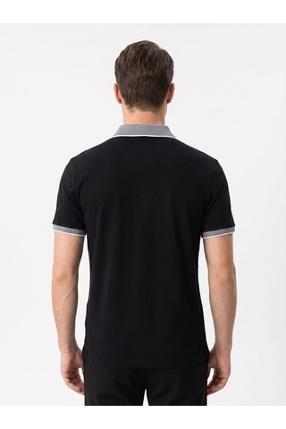 Giyim Dünyası Erkek Polo Yaka Kısa Kol Tshirt Siyah