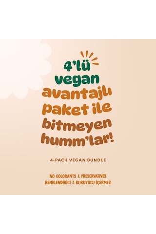Organik Çubuk Kraker Atıştırmalık Paketi - 4 Adet 2 Çeşit 180 G
