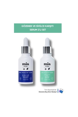 Mia Klinika Azelaik Asit Akne ve Gözenek Gidermeye Yardımcı Serum 2'li Seti