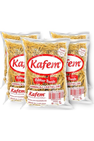 Kafem Ambalaj Lastiği 180 X 5 mm 5 Paket x 1 KG