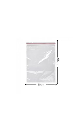 Kilitli Torba 8x10 Cm 1000'li Kilitli Buzdolabı Poşeti Şeffaf Naylon Torba Kilitli Saklama Poşeti