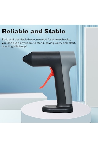 Konesam "şarj Edilebilir 3.7v Sıcak Yapıştırıcı Tabanca Seti - 30sn Isınma, 2000mah Pil, 30 Yapıştırıcı Çubuk"