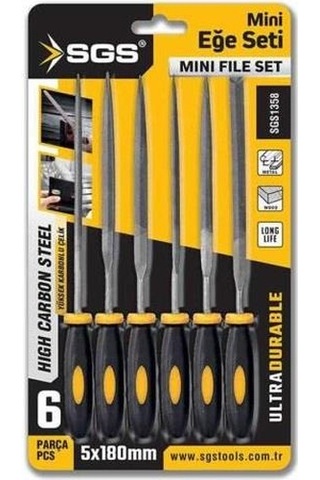 Sgs 6 Parça Mini Eğe Seti 5x180mm