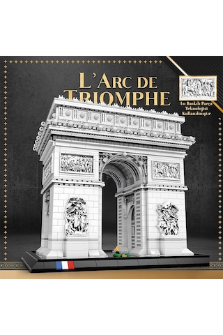 Reobrix 66024 Zafer Takı Yaratıcı Yapı Blok Seti Building Blocks Arch Of Triumph - 3718 Parça