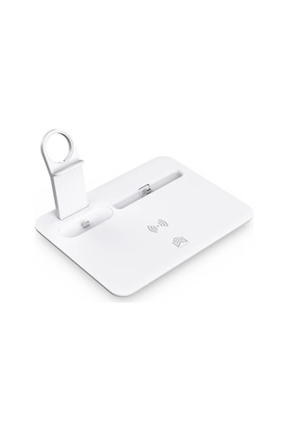Ally 4 İn1 15w Kablosuz Hızlı Şarj Standı Apple iPhone Uyumlu+iwatch+Apple AirPods Uyumlu Pro Wireless- 5775