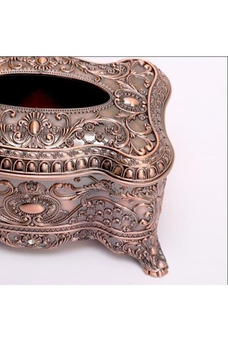 Lüks Avrupa Metal Doku Kutusu Peçete Dağıtıcı Doku Kutusu Tutucu Doku Kutusu Altın Ev Dekoratif İçin