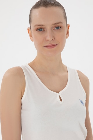 U.s. Polo Assn. Kadın Ekru Pijama Takım 50312913-vr019 Ecru Ekru