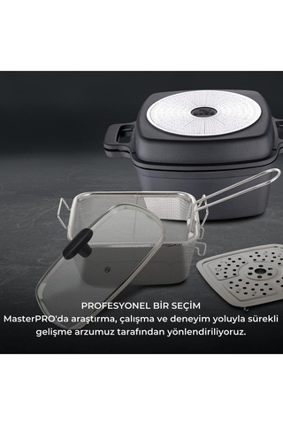 Çok Fonksiyonlu 5 Parça Yemek Seti, Tüm Ocaklara Uygun Çok Renkli