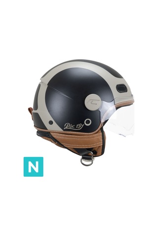 Cgm 191g Pix Sprint Beige Nero Opaco Sagomata Açık Kask Mavi-beyaz