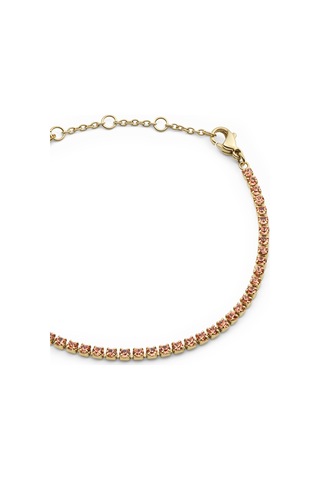 Classic Tennis Bracelet Apricot Gold Gold