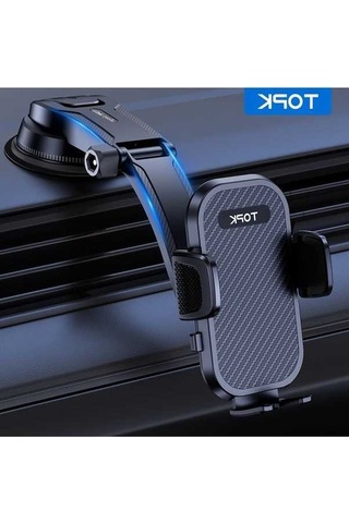 Createtech Topk Araç Tutucu Standı Yerçekimi Pano Telefon Tutucu Cep Telefonu Desteği Black - -