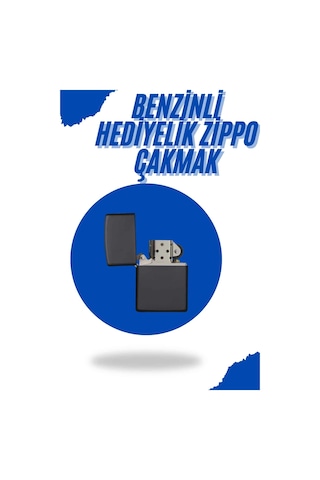 Mey İthalat Siyah Kutulu Metal Çakmak Benzinli Hediyelik Eşya Çok Renkli 52359625