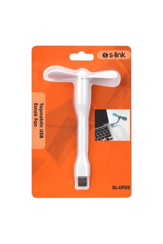 Vantilatör S-link Sl-uf05 Taşınabilir Esnek Beyaz Usb Mini Fan