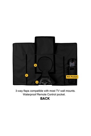 Yulong Açık Hava Tv Kapağı 40" - 42" Su Geçirmez Toz Geçirmez Çok Renkli