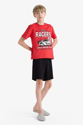 DeFacto Erkek Çocuk Pijama Takımı Kısa Kollu Üst Esnek Belli Şort F1734A825HSRD63