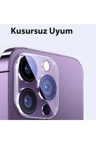 Northcity Apple Uyumlu iPhone 15 Pro/pro Max Kamera Lens Koruyucu Cam Seti 2 Li - Çizilmeye Karşı Hd Koruma