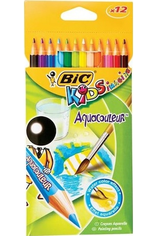 Bic Kids Aquacouleur Kuru Sulu Boya 12 Renk