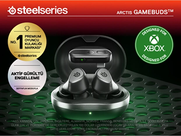 Steelserıes Arctis Gamebuds Xbox Gaming Kablosuz Kulak İçi Kulaklık Siyah