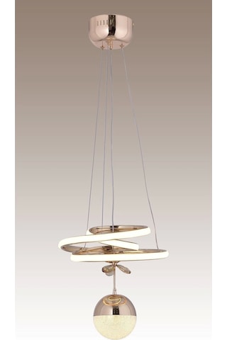 Kasırga 3 Renk Gold Sarı Beyaz Ve Gün Işığı Luxury Led Avize Kristal Taşlı Concept Çok Renkli