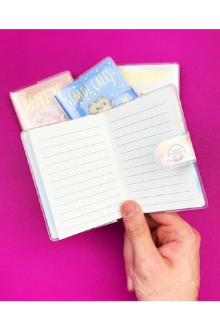 4 Adet Özel Tasarım Türkçe Motto Cırt Kapak Defter Set Çok Renkli