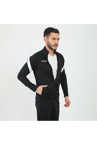 Siyah - Beyaz Tryon Erkek Futbol Kamp Sweat Kamp Eşofman Evo Pro 1018055 Siyah