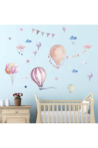 Sıcak Balonlar Duvar Çıkartması Zy890 Diğer