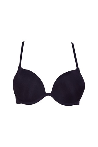 Deep Secret Siyah Sırt Detaylı Ekstra Push-up Tshirt Bra Sütyen 001