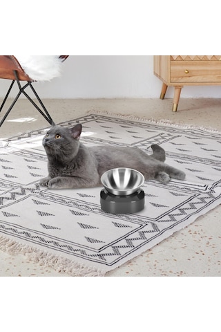 Homyl Gri Tabanlı Köpek Kaseleri Tavşan Için Tek-kase