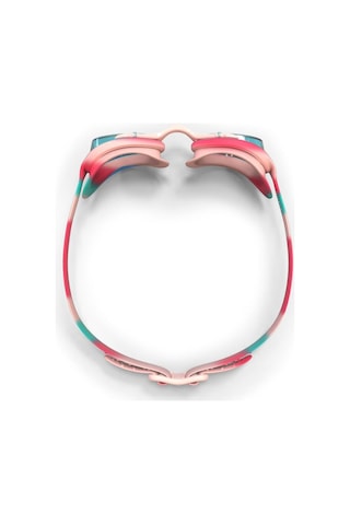 Nabaiji S Boy Unisex Yüzücü Gözlüğü Pembe Turkuaz Şeffaf Camlar Çok Renkli