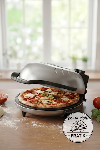 Lorenzo Pietra 12in1 Pizza Makinesi Lahmacun Tandır Ekmeği Bazlama Ve Fırın Yemekleri + Tepsi