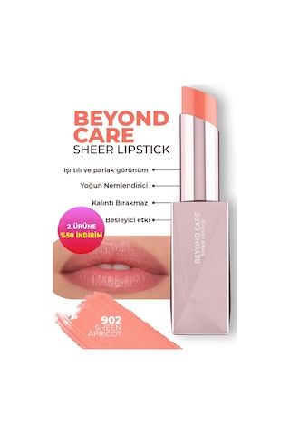Alix Avien Beyond Care Sheer Lipstick 902 Sheen Apricot Yoğun Nemledirici Besleyici Etki Parlak Ruj
