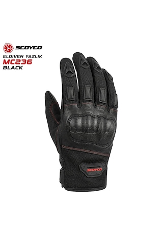 Scoyco Mc236 Yazlık Eldıven Siyah