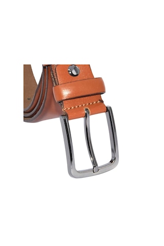 Süzer Deri Taba Hakiki Deri Düz Renk 3.5 CM Klasik Kemer - 208-Düz 001