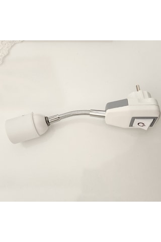 Prizi E27 Duya Dünüştürücü Anahtarlı Oynar Başlıklı Duy 10 CM