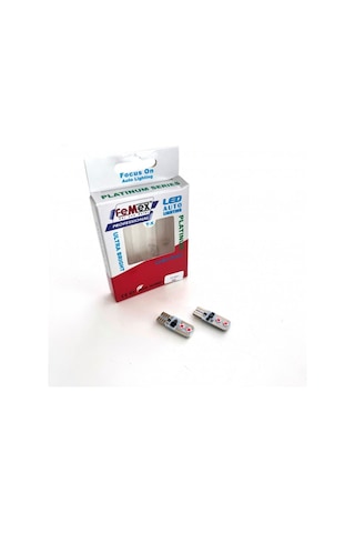 Femex Ampul Platinum Kırmızı T10 4 Smd 3030 Chip Led Aktif Canbus