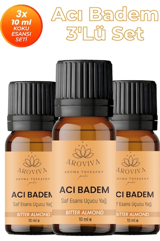Acı Badem 3'lü Oda Kokusu Seti - Bademli Tatlı Kaçamak 3x10ml Acıbadem