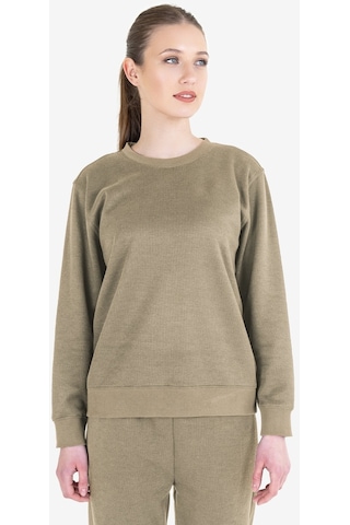 Lescon Bej Kadın Sweatshirt 23n-2102