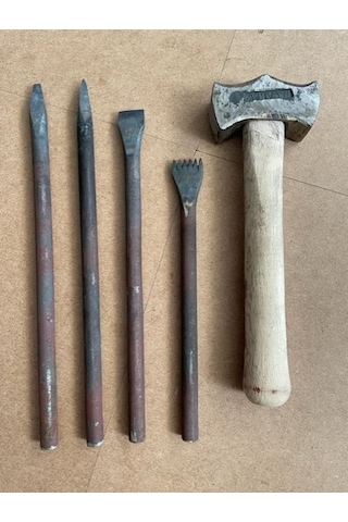 BCN DÖVME TAŞ KIRMA ÇEKİCİ MADIRGA KESKİ MURÇ SETİ 5PCS