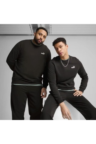 Puma Erkek Sweatshirt Ess Small No. 1 Logo Crew 68256401 SiYAH