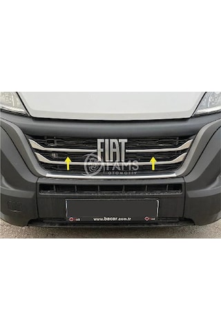Fiat Ducato Krom Ön Panjur 3 Parça 2022 Ve Üzeri Paslanmaz Çelik