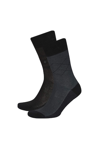 DeFacto Erkek Dikişsiz Metal Pinli Ultra Soft 2'li Bambu Premium Uzun Çorap C2535AXNSKR1